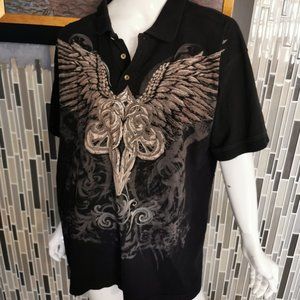 Decoded Mens 2XL Black T-shirt Graphic Print 100% Cotton 0199 This black graphic